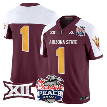 Personalized ASSD 2026 Peach Bowl Vapor Limited Jersey - Maroon Alternate / #1 Team Stitched