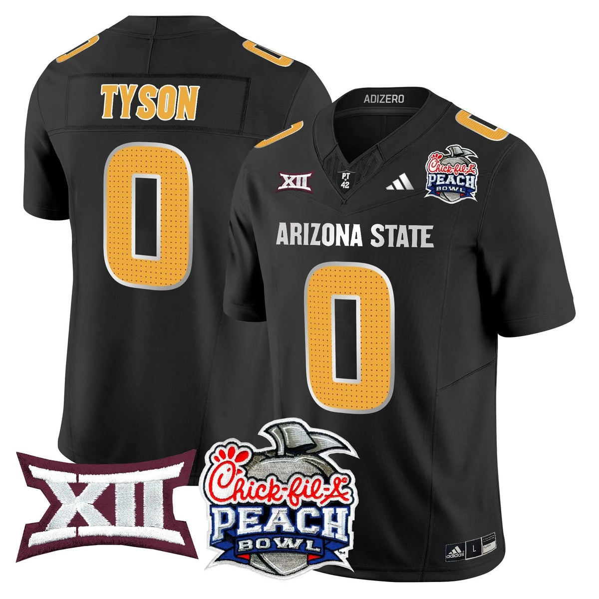 Personalized ASSD 2026 Peach Bowl Vapor Limited Jersey - Black / Jordyn Tyson Stitched