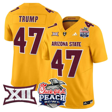 Personalized ASSD 2026 Peach Bowl Vapor Limited Jersey - Gold / Trump Stitched