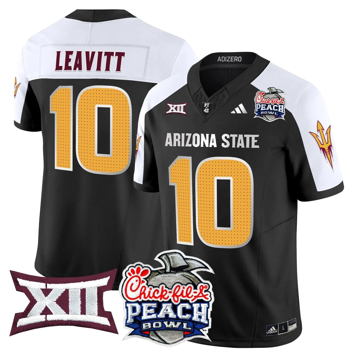 Personalized ASSD 2026 Peach Bowl Vapor Limited Jersey - Black Alternate / Sam Leavitt Stitched