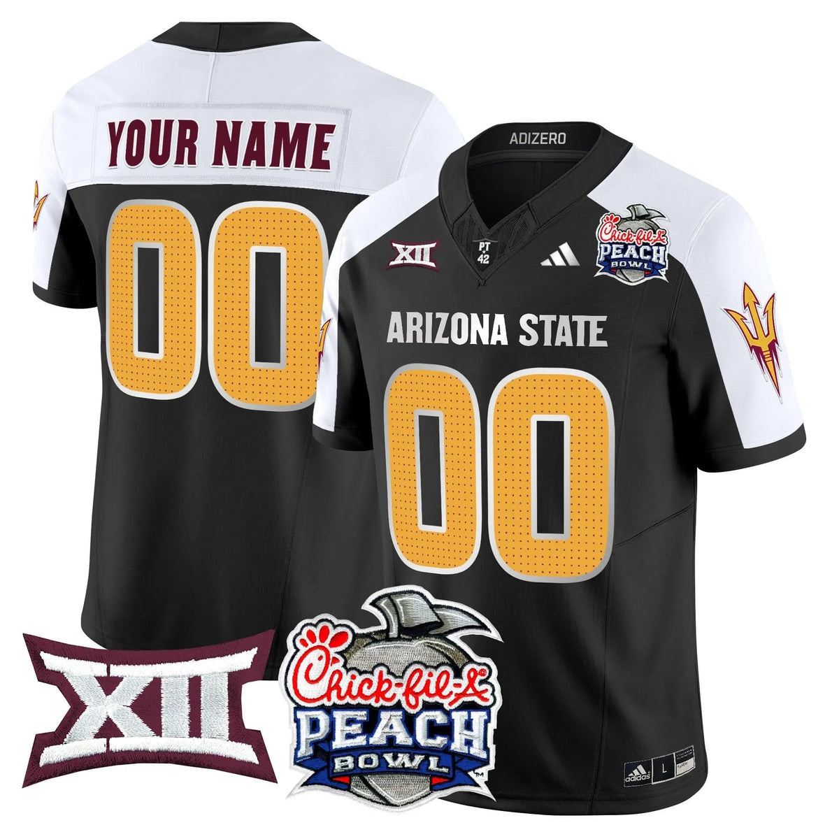 Personalized ASSD 2026 Peach Bowl Vapor Limited Custom Jersey V2 - Black Alternate Stitched