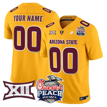 Personalized ASSD 2026 Peach Bowl Vapor Limited Custom Jersey V2 - Gold Stitched
