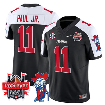 Personalized OMB 2026 Gator Bowl Patch Vapor Limited Jersey - Black Alternate / Chris Paul Jr. Stitched