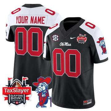 Personalized OMB 2026 Gator Bowl Patch Vapor Limited Custom Jersey - Black Alternate Stitched