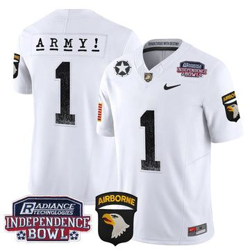 Personalized ABK Independence Bowl Patch 2026 Vapor Limited Jersey - White / #1 Team Stitched