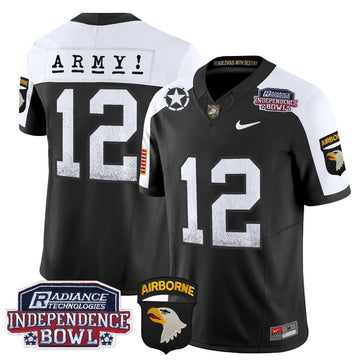 Personalized ABK Independence Bowl Patch 2026 Vapor Limited Jersey - Black Alternate / #12th Man Stitched