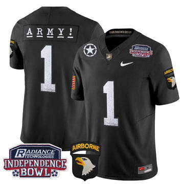 Personalized ABK Independence Bowl Patch 2026 Vapor Limited Jersey - Black / #1 Team Stitched