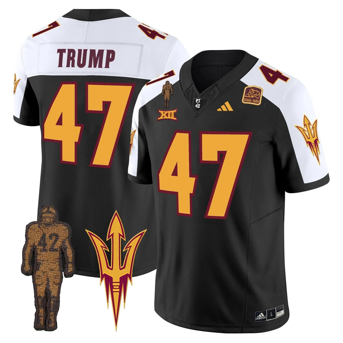 Personalized ASSD 2026 Pat Tillman Honoring Patch Vapor Limited Jersey - Black Alternate / Trump Stitched
