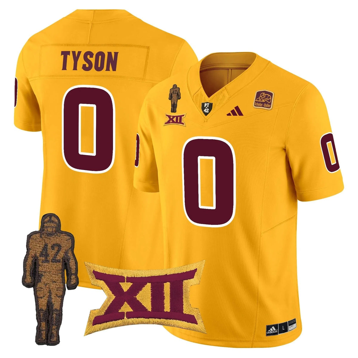 Personalized ASSD 2026 Pat Tillman Honoring Patch Vapor Limited Jersey - Gold / Jordyn Tyson Stitched