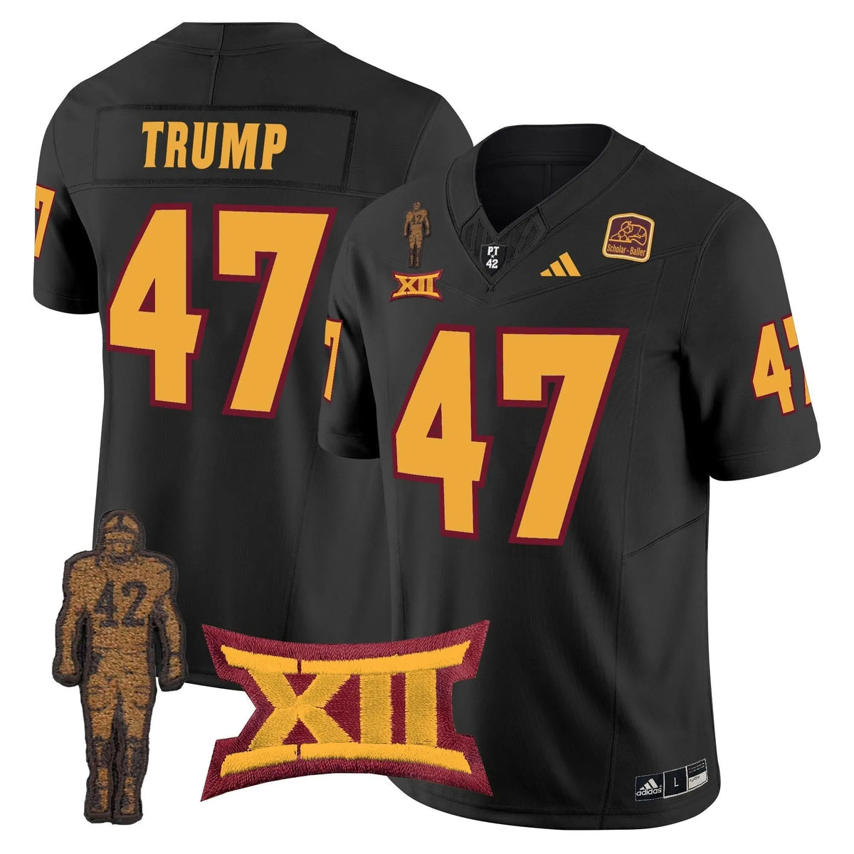 Personalized ASSD 2026 Pat Tillman Honoring Patch Vapor Limited Jersey - Black / Trump Stitched