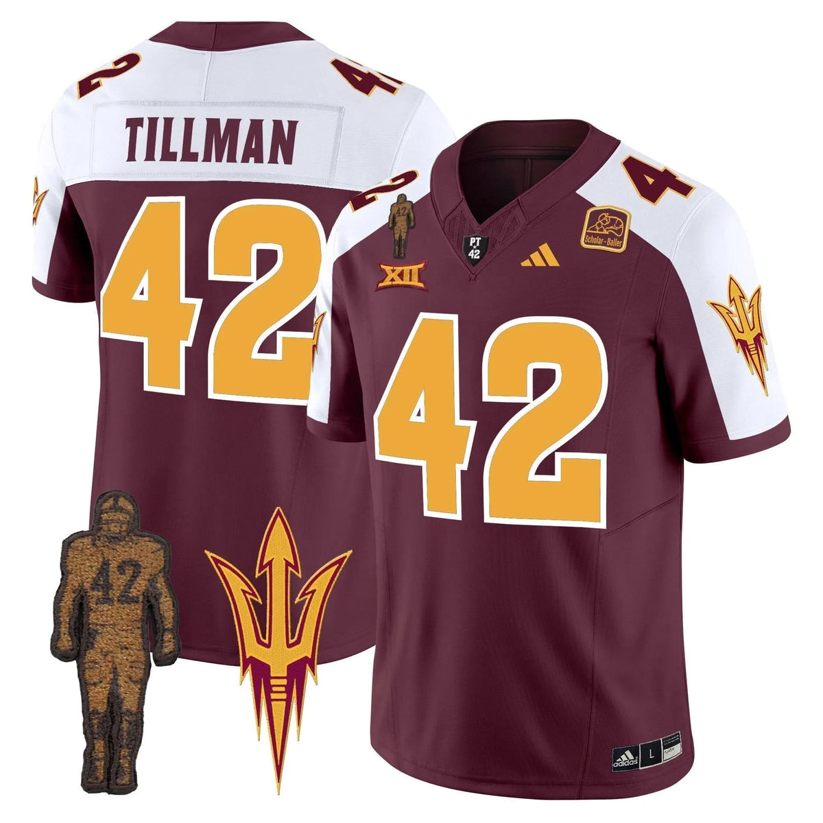 Personalized ASSD 2026 Pat Tillman Honoring Patch Vapor Limited Jersey - Maroon Alternate / Pat Tillman Stitched