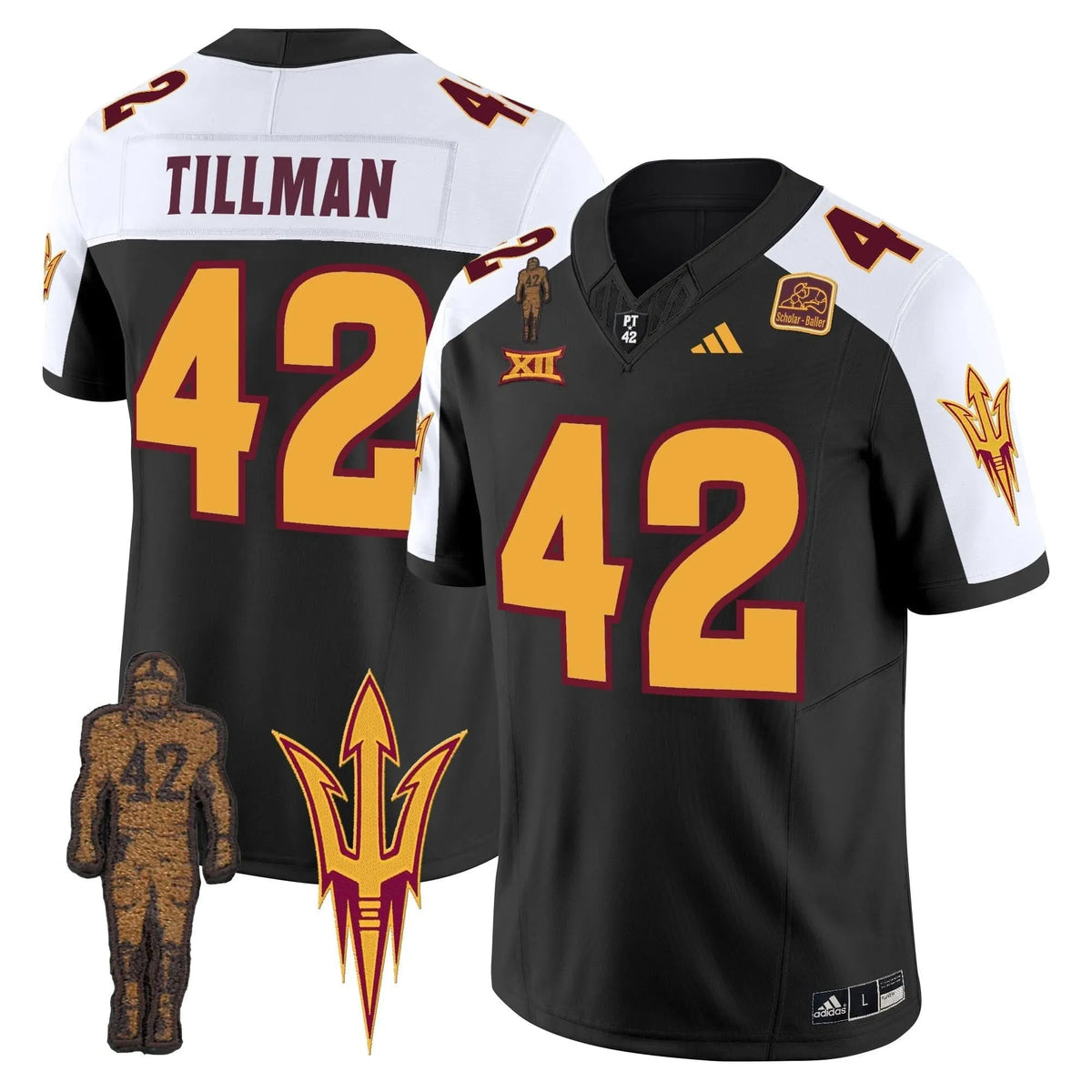 Personalized ASSD 2026 Pat Tillman Honoring Patch Vapor Limited Jersey - Black Alternate / Pat Tillman Stitched