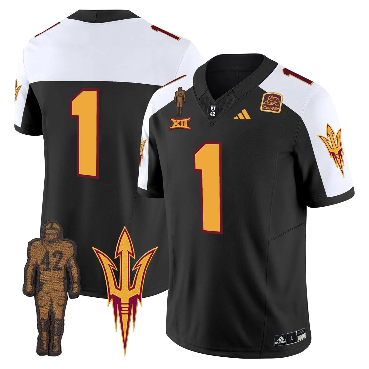 Personalized ASSD 2026 Pat Tillman Honoring Patch Vapor Limited Jersey - Black Alternate / #1 Team Stitched