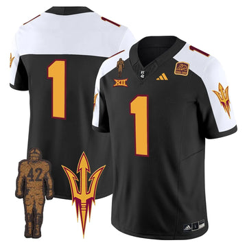 Personalized ASSD 2026 Pat Tillman Honoring Patch Vapor Limited Jersey - Black Alternate / #1 Team Stitched