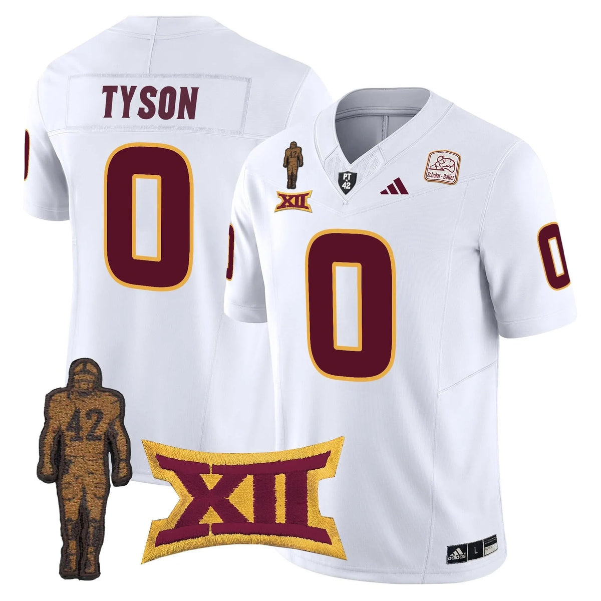 Personalized ASSD 2026 Pat Tillman Honoring Patch Vapor Limited Jersey - White / Jordyn Tyson Stitched