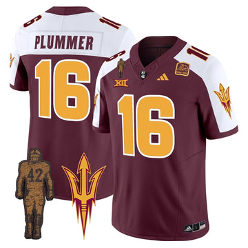 Personalized ASSD 2026 Pat Tillman Honoring Patch Vapor Limited Jersey - Maroon Alternate / Jake Plummer Stitched