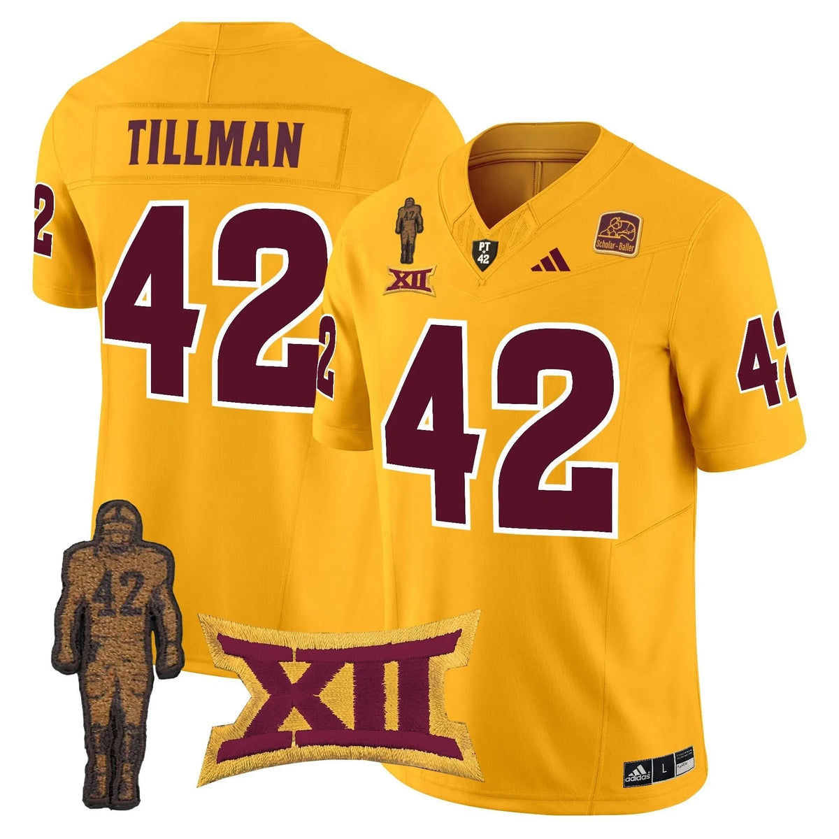 Personalized ASSD 2026 Pat Tillman Honoring Patch Vapor Limited Jersey - Gold / Pat Tillman Stitched