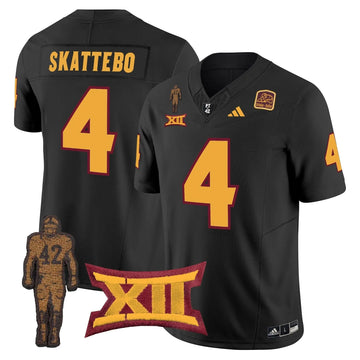 Personalized ASSD 2026 Pat Tillman Honoring Patch Vapor Limited Jersey - Black / Cam Skattebo Stitched