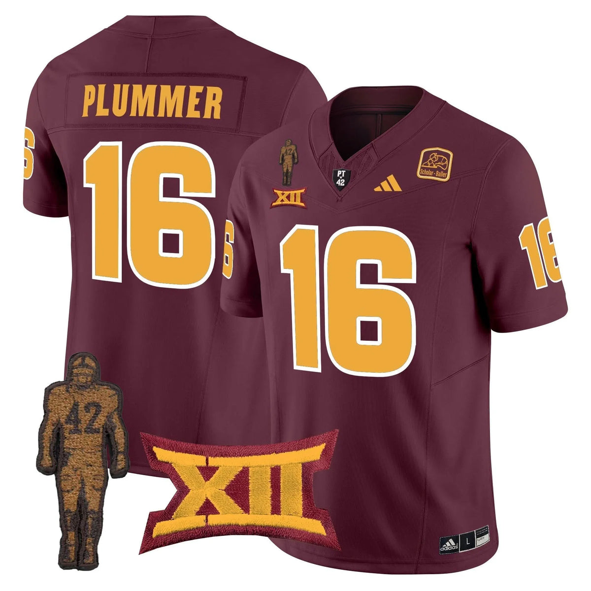 Personalized ASSD 2026 Pat Tillman Honoring Patch Vapor Limited Jersey - Maroon / Jake Plummer Stitched