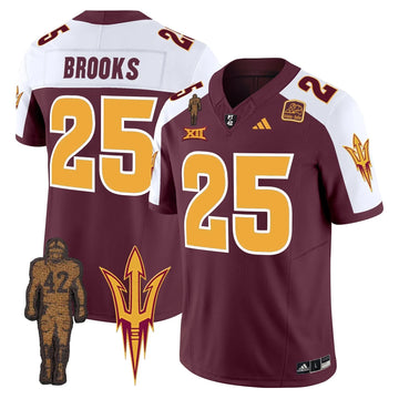 Personalized ASSD 2026 Pat Tillman Honoring Patch Vapor Limited Jersey - Maroon Alternate / DeCarlos Brooks Stitched