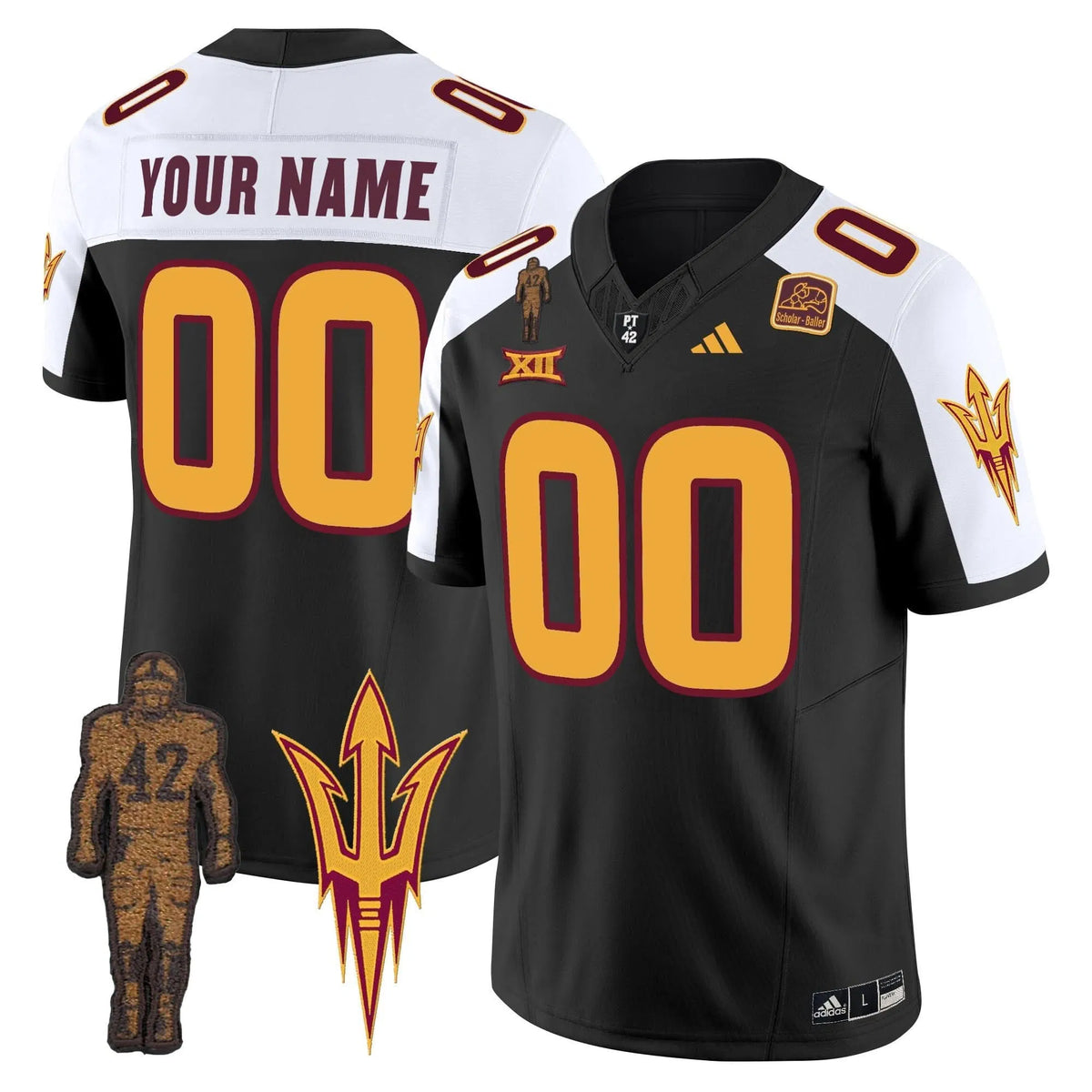 Personalized ASSD 2026 Pat Tillman Honoring Patch Vapor Limited Custom Jersey - Black Alternate Stitched