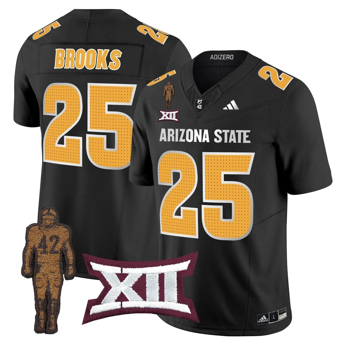 Personalized ASSD 2026 Pat Tillman Honoring Patch Vapor Limited Jersey V2 - Black / DeCarlos Brooks Stitched