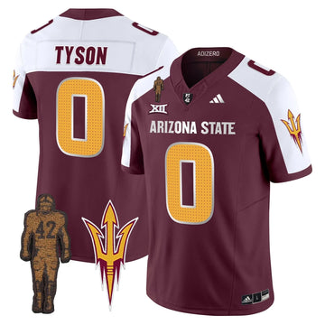 Personalized ASSD 2026 Pat Tillman Honoring Patch Vapor Limited Jersey V2 - Maroon Alternate / Jordyn Tyson Stitched