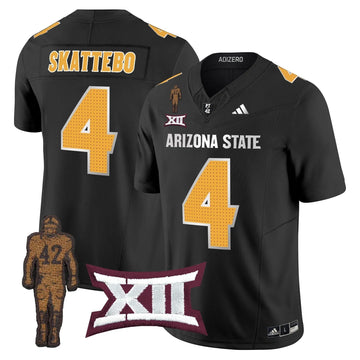 Personalized ASSD 2026 Pat Tillman Honoring Patch Vapor Limited Jersey V2 - Black / Cam Skattebo Stitched