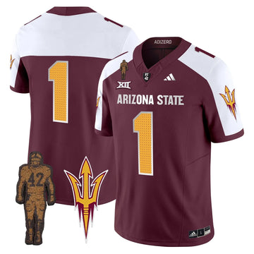 Personalized ASSD 2026 Pat Tillman Honoring Patch Vapor Limited Jersey V2 - Maroon Alternate / #1 Team Stitched