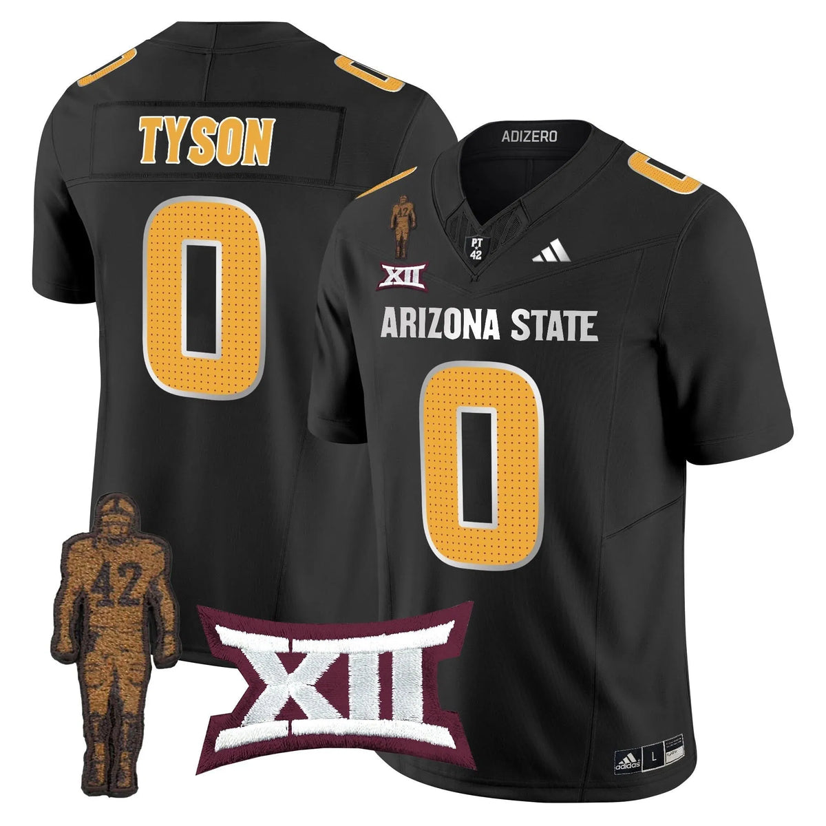 Personalized ASSD 2026 Pat Tillman Honoring Patch Vapor Limited Jersey V2 - Black / Jordyn Tyson Stitched