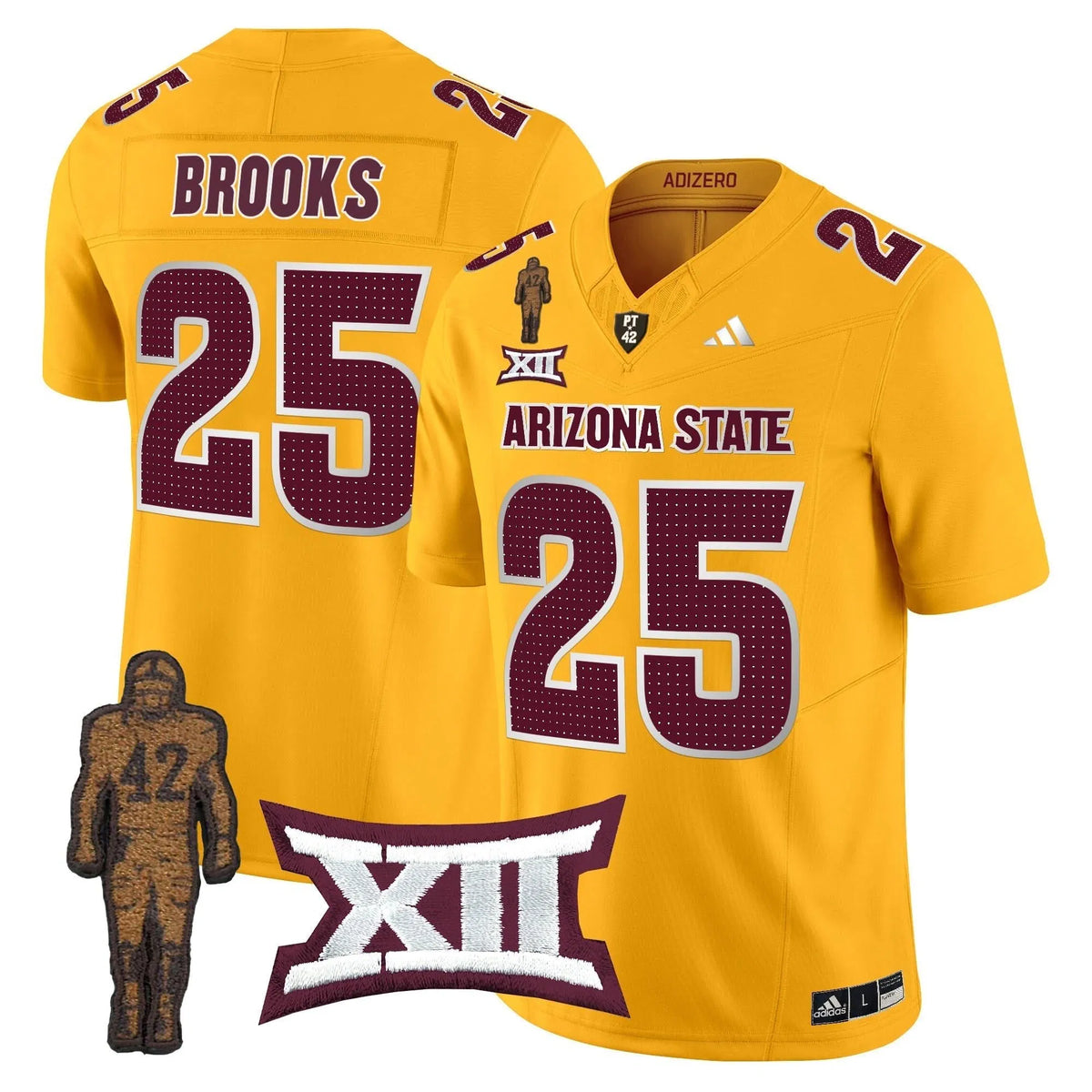 Personalized ASSD 2026 Pat Tillman Honoring Patch Vapor Limited Jersey V2 - Gold / DeCarlos Brooks Stitched