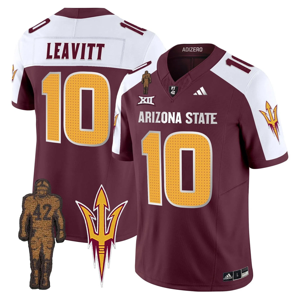 Personalized ASSD 2026 Pat Tillman Honoring Patch Vapor Limited Jersey V2 - Maroon Alternate / Sam Leavitt Stitched