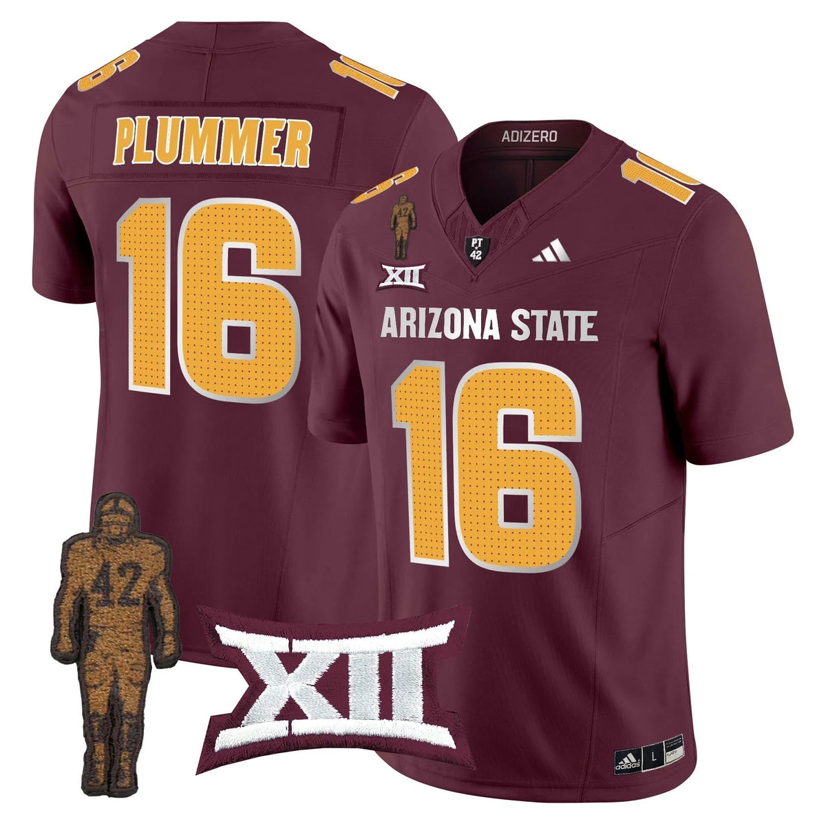 Personalized ASSD 2026 Pat Tillman Honoring Patch Vapor Limited Jersey V2 - Maroon / Jake Plummer Stitched