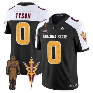 Personalized ASSD 2026 Pat Tillman Honoring Patch Vapor Limited Jersey V2 - Black Alternate / Jordyn Tyson Stitched