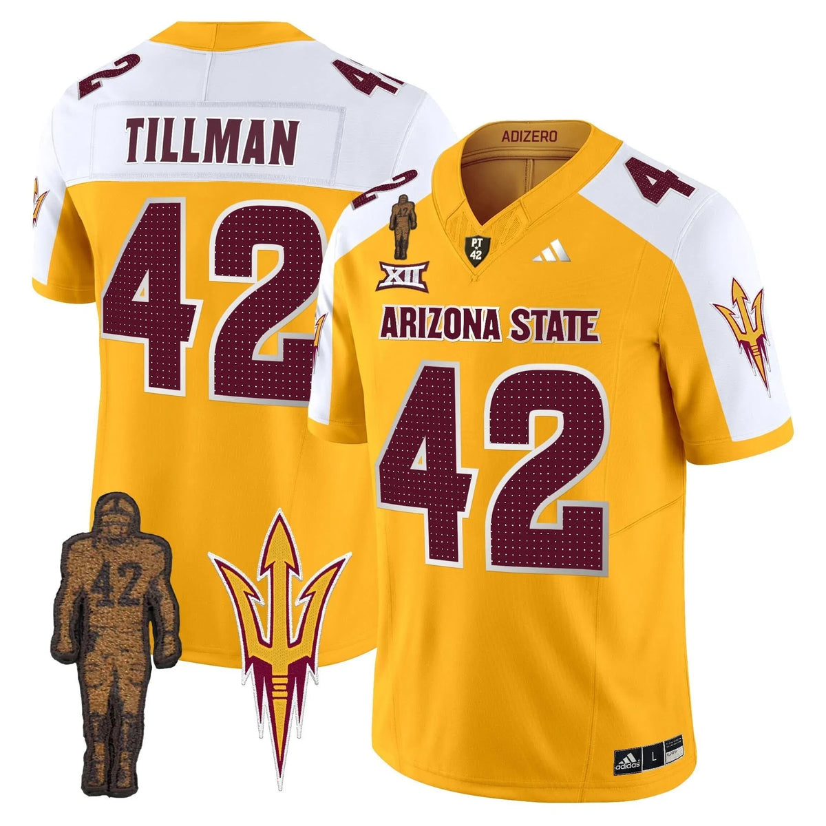Personalized ASSD 2026 Pat Tillman Honoring Patch Vapor Limited Jersey V2 - Gold Alternate / Pat Tillman Stitched