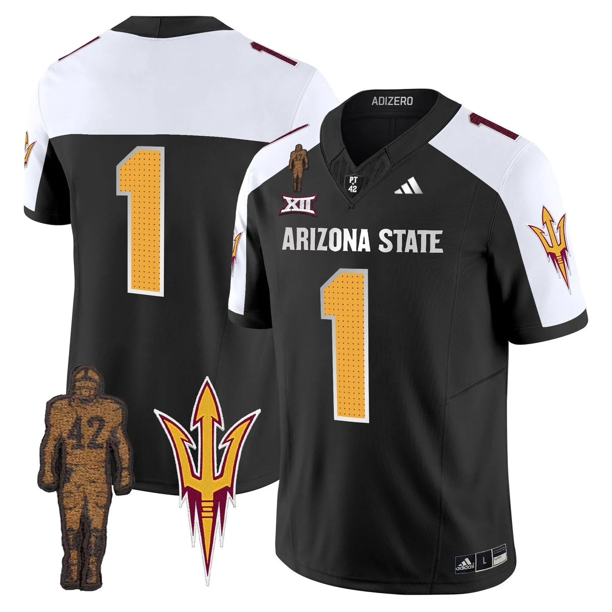Personalized ASSD 2026 Pat Tillman Honoring Patch Vapor Limited Jersey V2 - Black Alternate / #1 Team Stitched