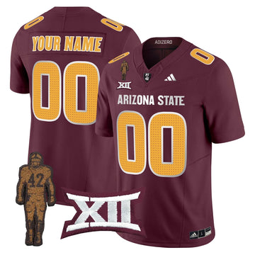 Personalized ASSD 2026 Pat Tillman Honoring Patch Vapor Limited Custom Jersey V2 - Maroon Stitched
