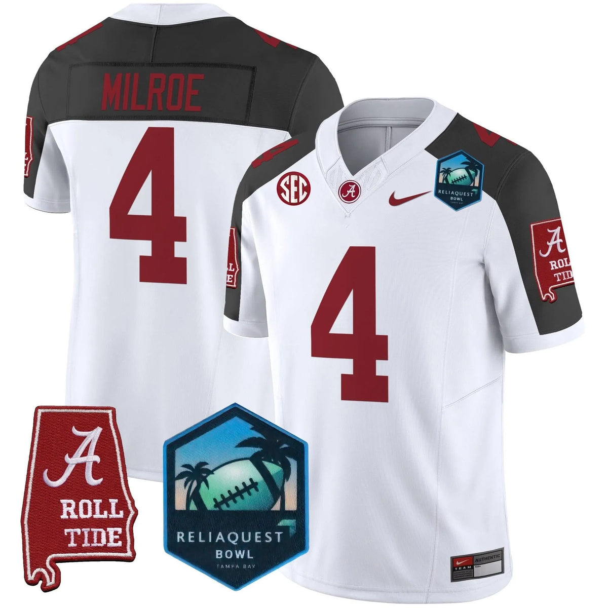 Personalized ACT 2026 ReliaQuest Bowl Patch Vapor Limited Jersey - Inverted / Jalen Milroe Stitched