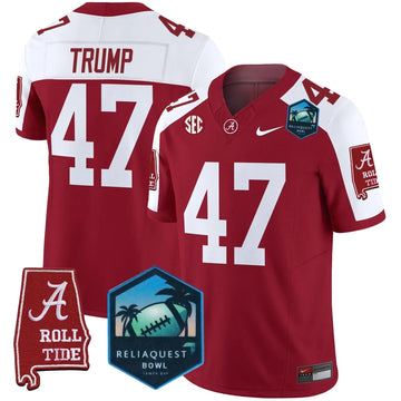 Personalized ACT 2026 ReliaQuest Bowl Patch Vapor Limited Jersey - Crimson Alternate / Trump Stitched