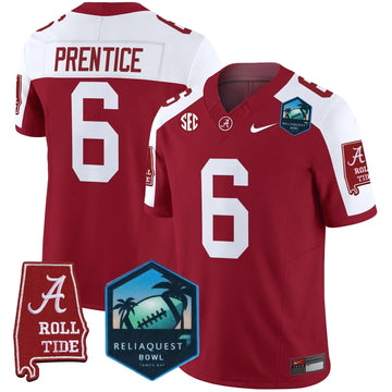 Personalized ACT 2026 ReliaQuest Bowl Patch Vapor Limited Jersey - Crimson Alternate / Kobe Prentice Stitched