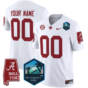 Personalized ACT 2026 ReliaQuest Bowl Patch Vapor Limited Custom Jersey - White Stitched