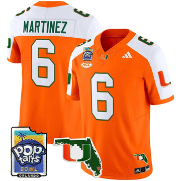 Personalized MH 2026 PopTarts Bowl Patch Vapor Limited Jersey - Orange Alternate / Damien Martinez Stitched