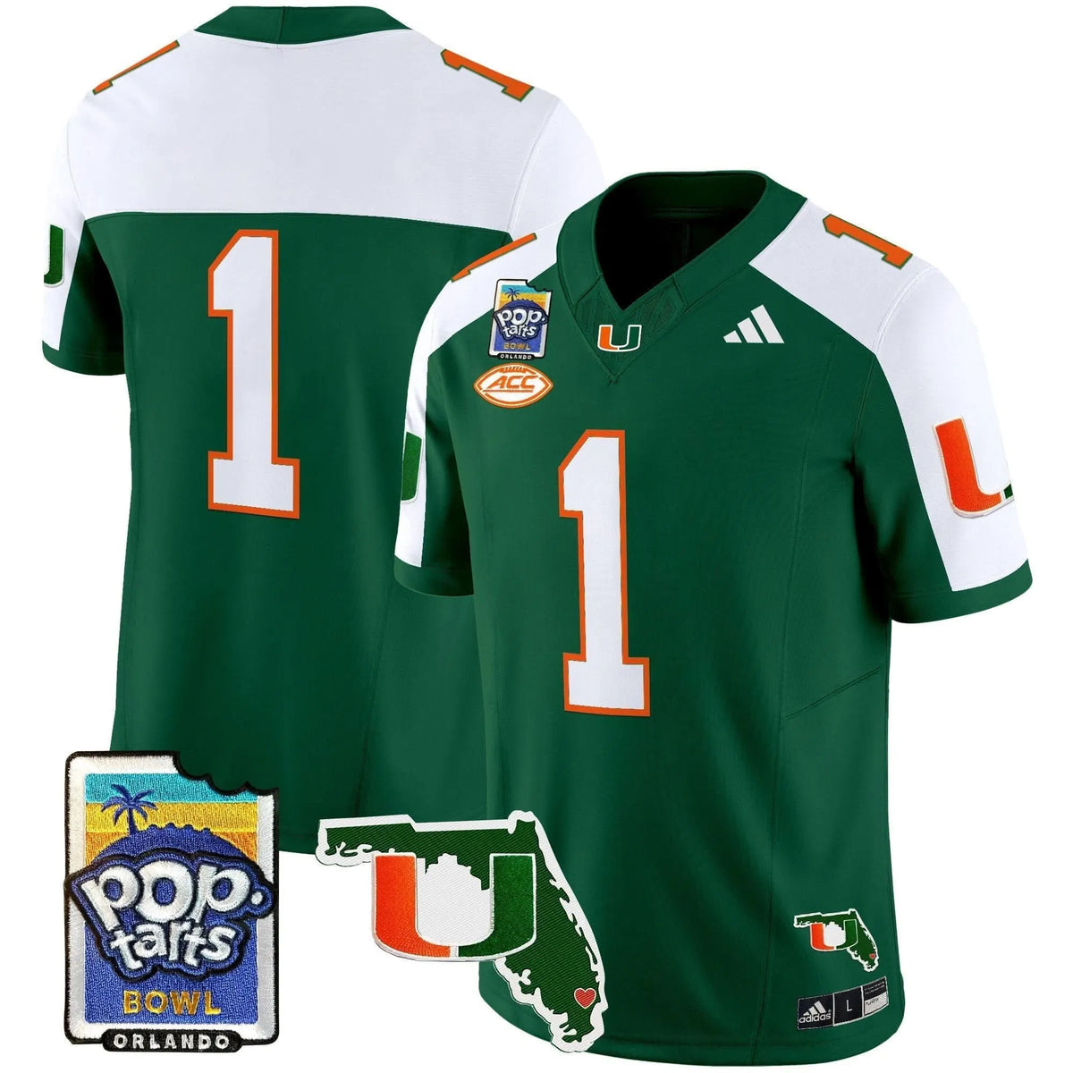 Personalized MH 2026 PopTarts Bowl Patch Vapor Limited Jersey - Green Alternate / #1 Team Stitched