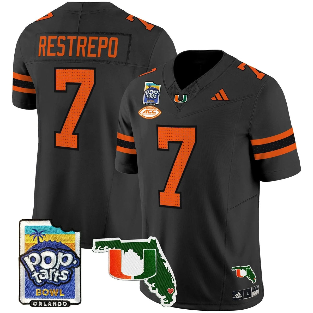 Personalized MH 2026 PopTarts Bowl Patch Vapor Limited Jersey - Black / Xavier Restrepo Stitched