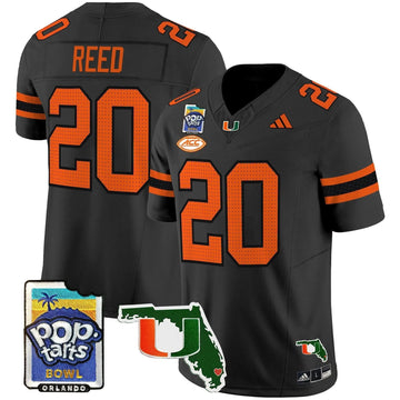 Personalized MH 2026 PopTarts Bowl Patch Vapor Limited Jersey - Black / Ed Reed Stitched