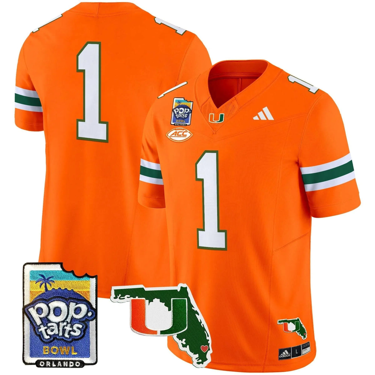 Personalized MH 2026 PopTarts Bowl Patch Vapor Limited Jersey - Orange / #1 Team Stitched