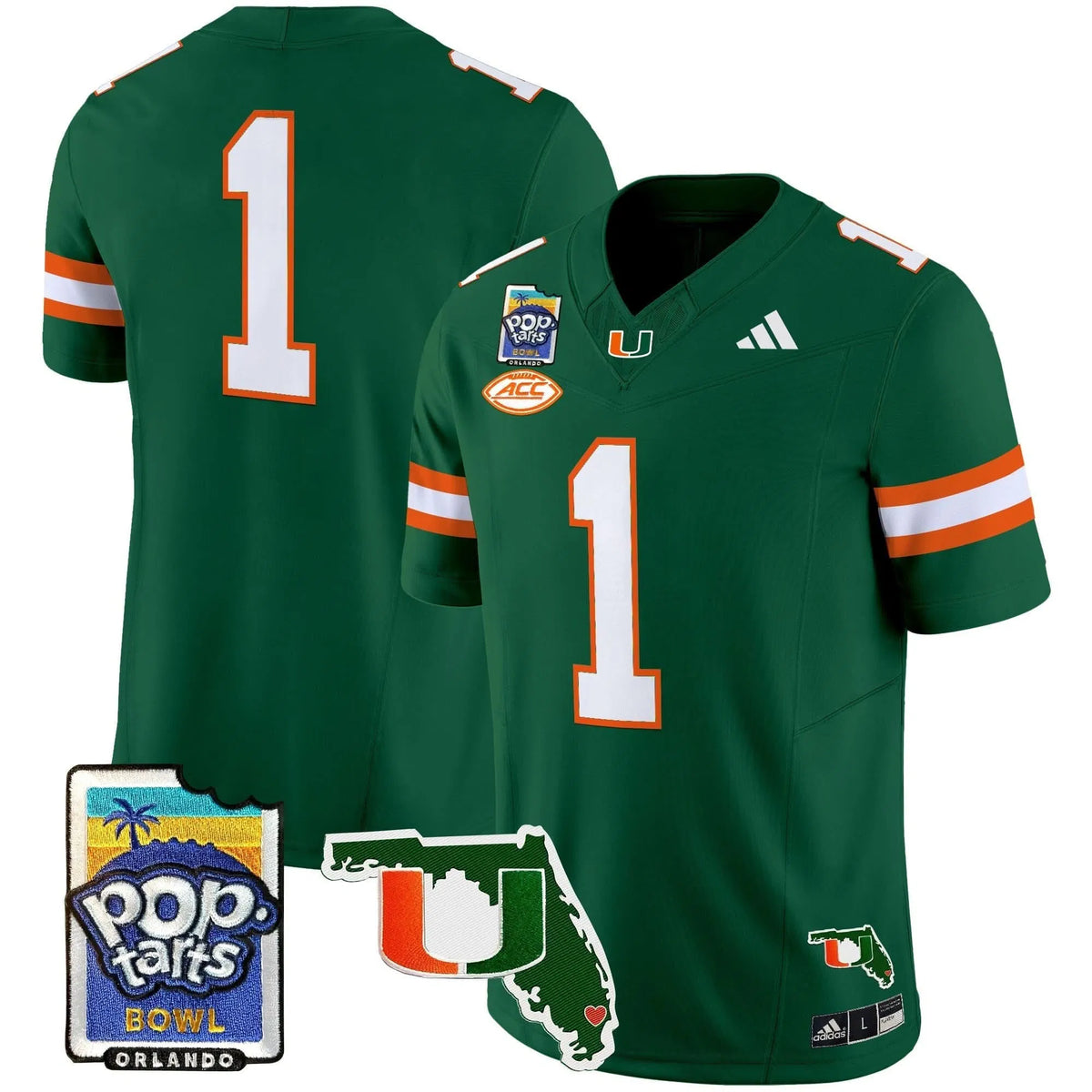 Personalized MH 2026 PopTarts Bowl Patch Vapor Limited Jersey - Green / #1 Team Stitched
