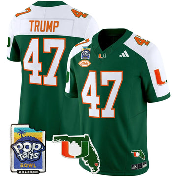 Personalized MH 2026 PopTarts Bowl Patch Vapor Limited Jersey - Green Alternate / Trump Stitched