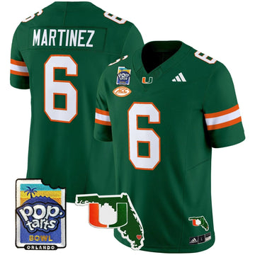 Personalized MH 2026 PopTarts Bowl Patch Vapor Limited Jersey - Green / Damien Martinez Stitched