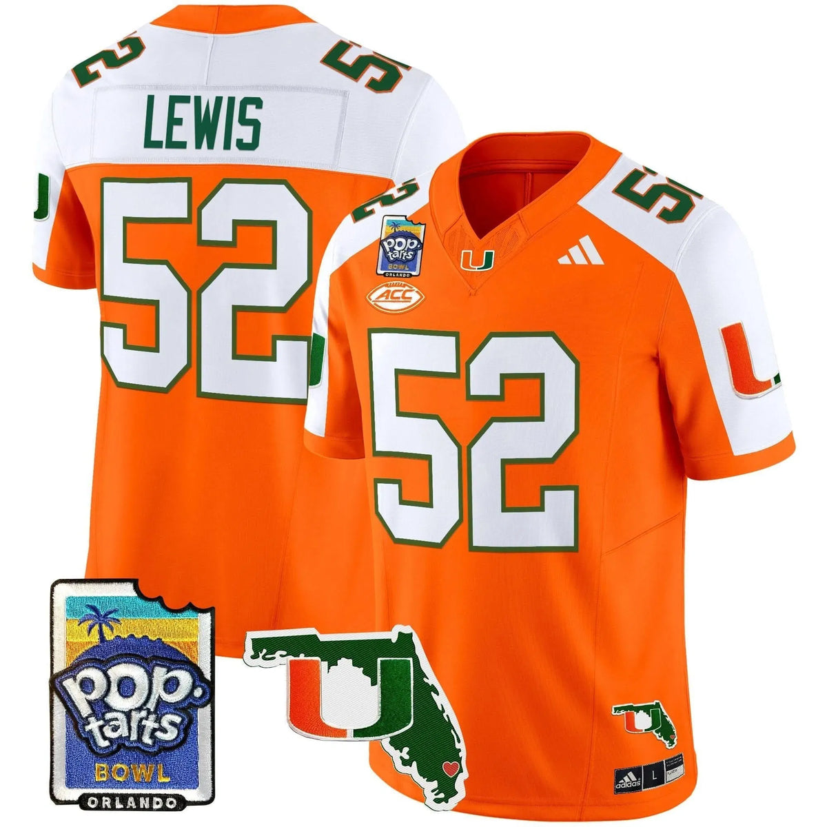 Personalized MH 2026 PopTarts Bowl Patch Vapor Limited Jersey - Orange Alternate / Ray Lewis Stitched